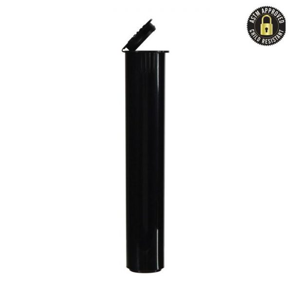 Black Child Resistant Vape Cartridge Tube